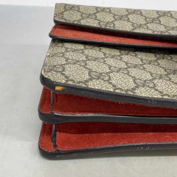 Gucci GG Supreme Dionysus Shoulder Bag 400249 Brown Red Women's - Picture 6 of 10